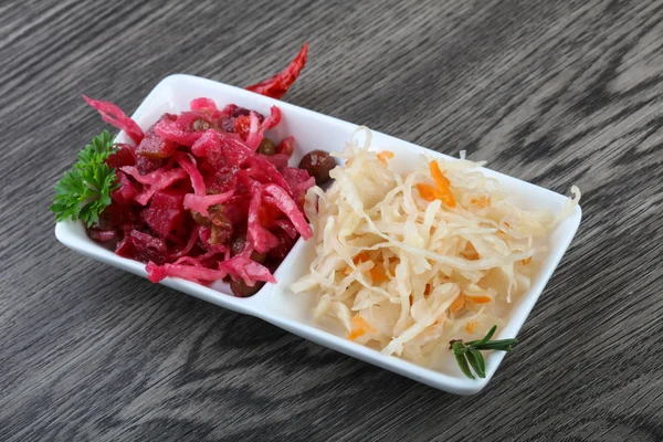 Viniagrette ve fermente lahana 