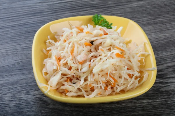 Fermented cabbage sauerkraut — Stock Photo, Image