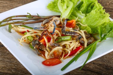 Yengeç Salatası lezzetli Tay baharat