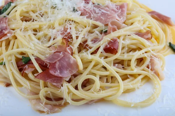 Heerlijke Pasta carbonara — Stockfoto