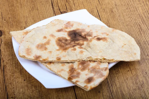 Indický chléb naan — Stock fotografie