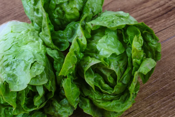 Frischer reifer grüner Salat — Stockfoto