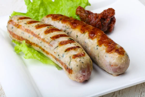 Leckere Grillwürste — Stockfoto