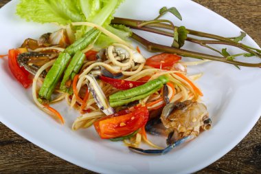 Yengeç Salatası lezzetli Tay baharat