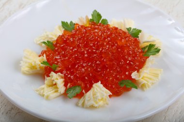 Lezzetli kırmızı havyar