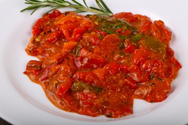 ızgara kırmızı dolmalık biber