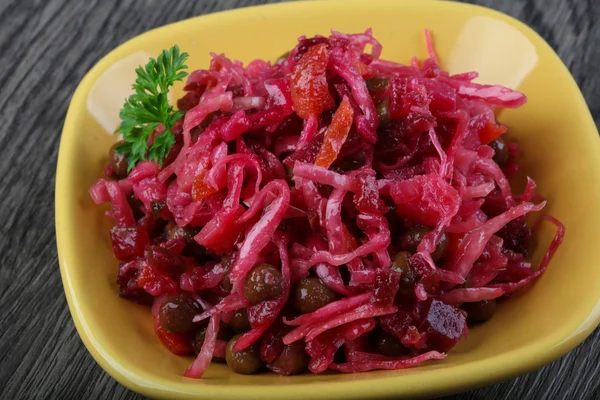 Viniagrette russisk salat - Stock-foto