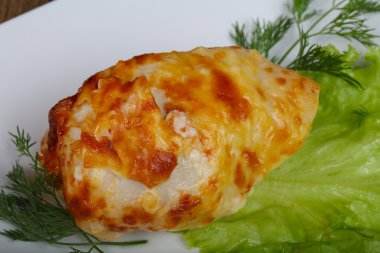 Peynir pişmiş tavuk göğsü