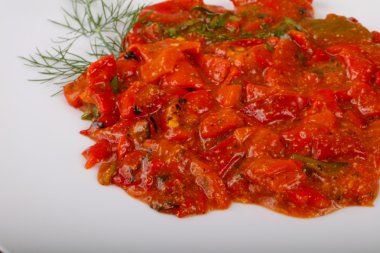 ızgara kırmızı dolmalık biber