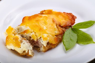 Lezzetli fırında domuz