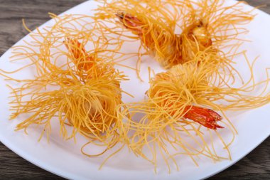 Makarna karides dedim