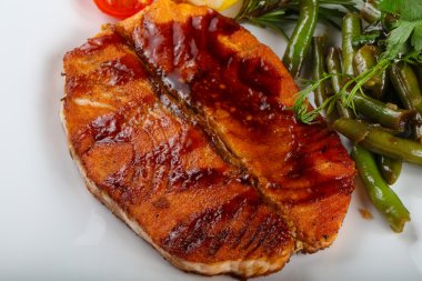 Etkili ızgara somon