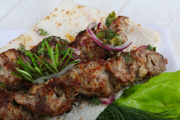 Heerlijke lams kebab — Stockfoto