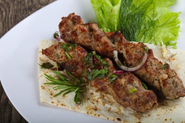 Lezzetli kuzu kebabı