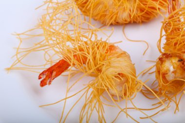 Makarna karides dedim