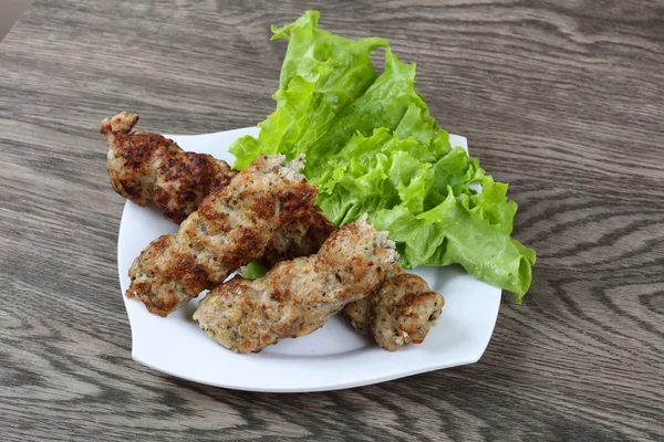 Dönerspieß vom Grill — Stockfoto