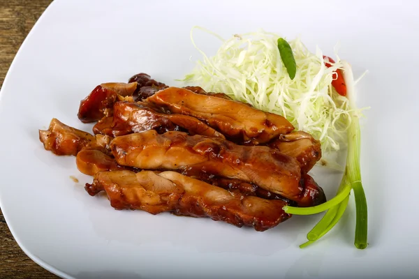 Kurczak Teriyaki pyszne — Zdjęcie stockowe