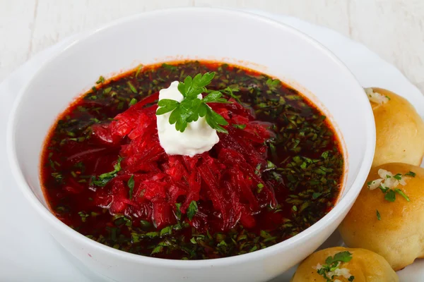 Sopa Borsch russa — Fotografia de Stock