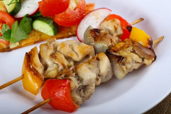 Heerlijke kip brochette — Stockfoto