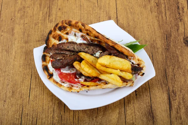 Gyros - hagyomány görög konyha — Stock Fotó