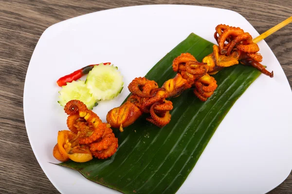 Dania kuchni azjatyckiej Octopus szpikulec — Zdjęcie stockowe