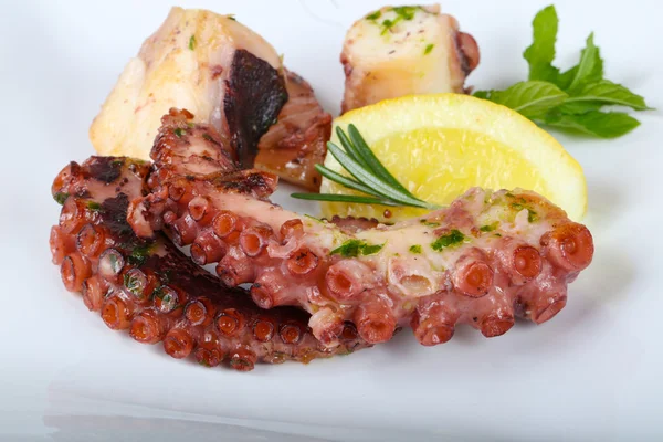 Heerlijke gegrilde octopus — Stockfoto