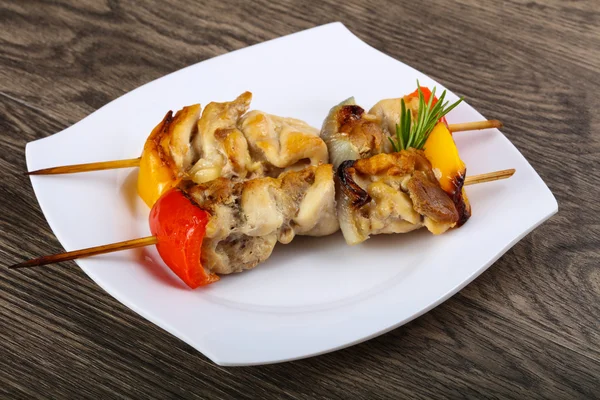 Heerlijke kip brochette — Stockfoto