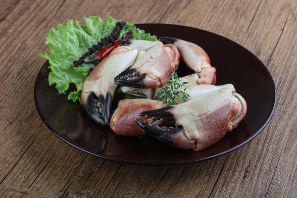 Garras de caranguejo com carne delicada — Fotografia de Stock