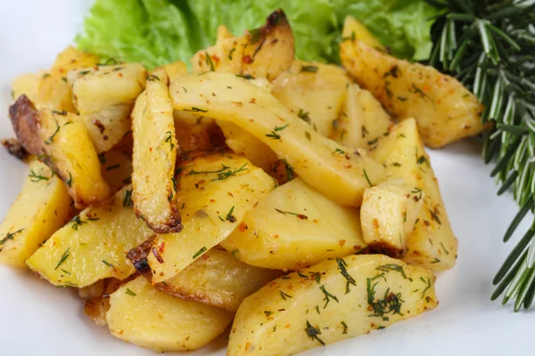 Baked potato with dill — Stock Photo, Image