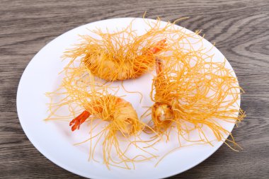 Makarna karides dedim