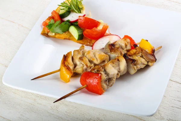 Delicious Chicken skewer — Stock Photo, Image