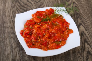 ızgara kırmızı dolmalık biber