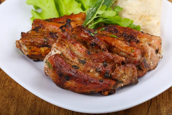Varkensvlees ribben barbecue — Stockfoto