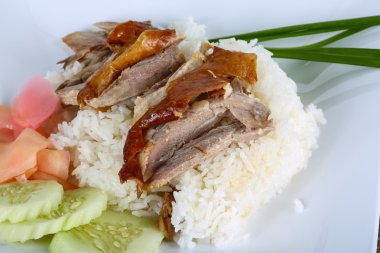 pirinç kızarmış ördek