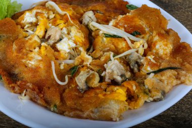 İstiridye ile lezzetli omlet