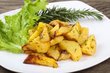 Dereotu ile fırında patates