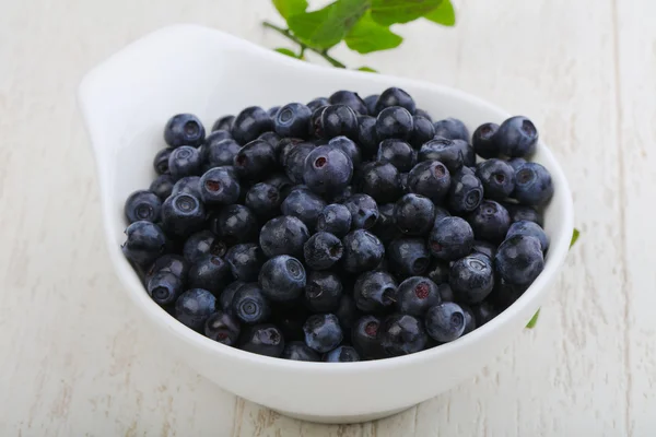 新鲜成熟的蓝莓堆 — 图库照片
