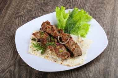 Lezzetli kuzu kebabı