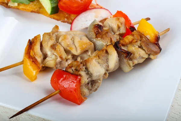 Delicious Chicken skewer — Stock Photo, Image
