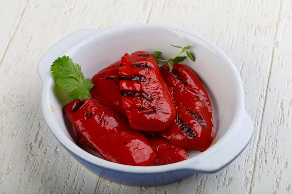 Gegrillte rote Paprika — Stockfoto