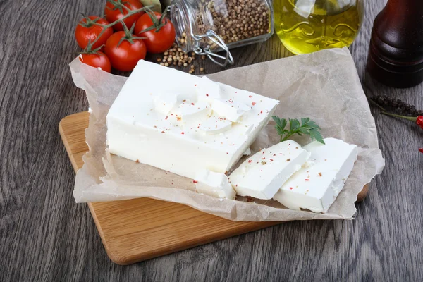Delicioso queijo feta — Fotografia de Stock