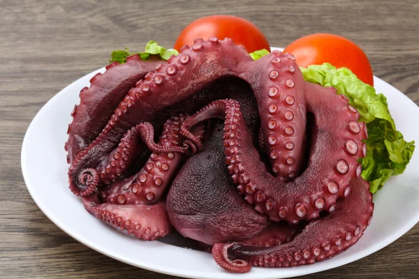 Boiled octopus ready for eat — Stock Photo, Image