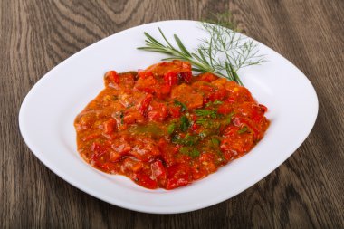 ızgara kırmızı dolmalık biber
