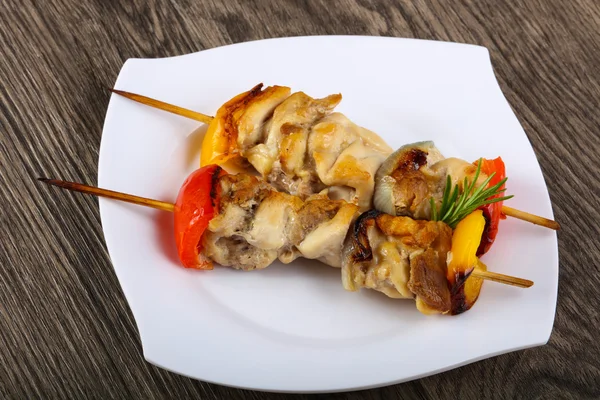 Heerlijke kip brochette — Stockfoto