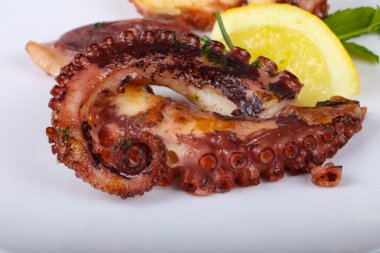 Lezzetli Izgara ahtapot