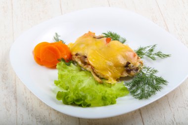 lezzetli fırında tavuk