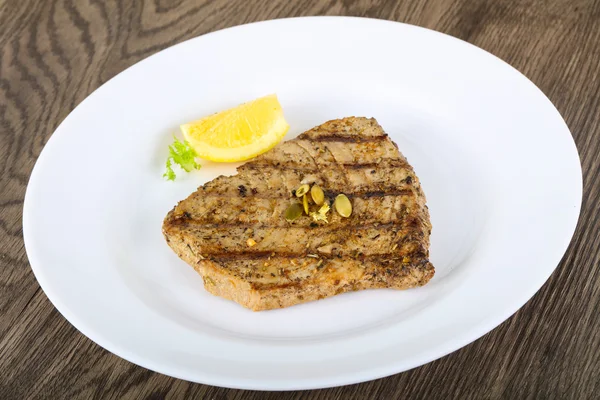 Grillezett tonhal steak — Stock Fotó