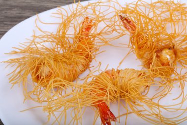 Makarna karides dedim