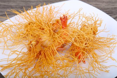 Makarna karides dedim