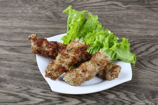 Dönerspieß vom Grill — Stockfoto